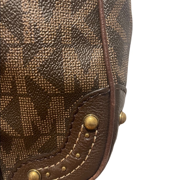 MICHAEL KORS Logo Leather Hobo with Braided Handles - Picture 4 of 13